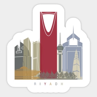 Riyadh skyline poster Sticker